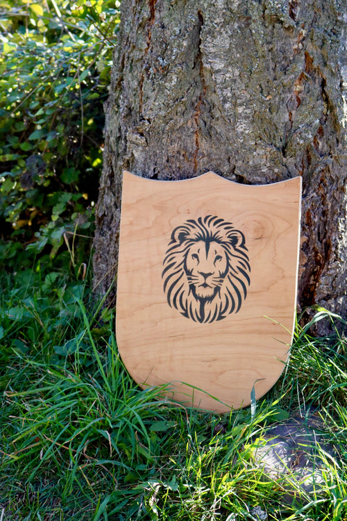 Lion Wooden Shield
